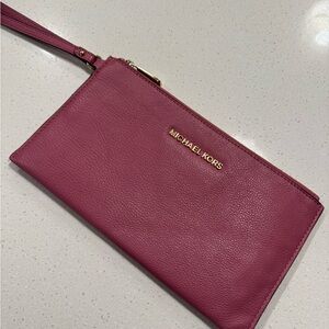 Michael Kors Rose Wristlet Clutch